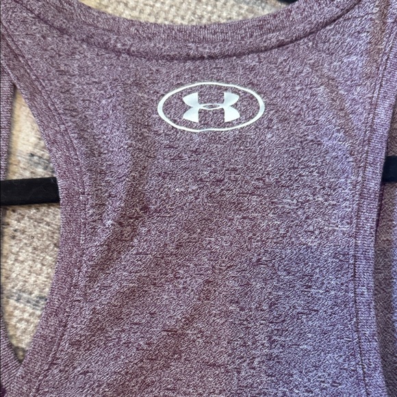 Under Armour Women's Heathered Purple Tank Top - Picture 7 of 7